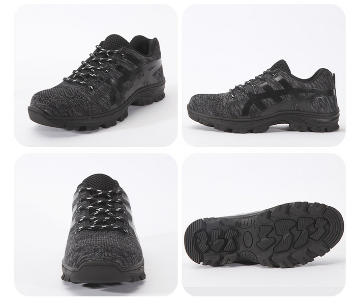 Dealonlinenz steel toe work shoes with lightweight sneakers and anti-piercing design, ideal for hiking and industrial safety.