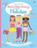 Blue book cover with three cartoon girls in summer outfits and a banner advertising over 400 reusable stickers.