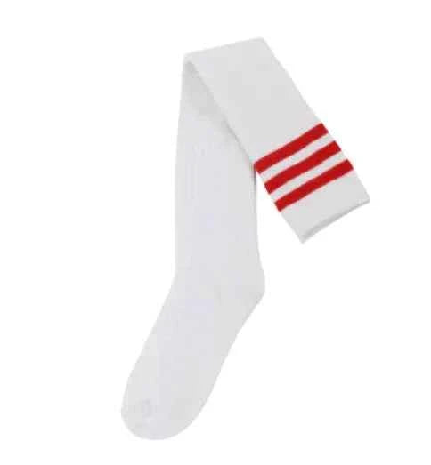 Big red stripe on white / One size
