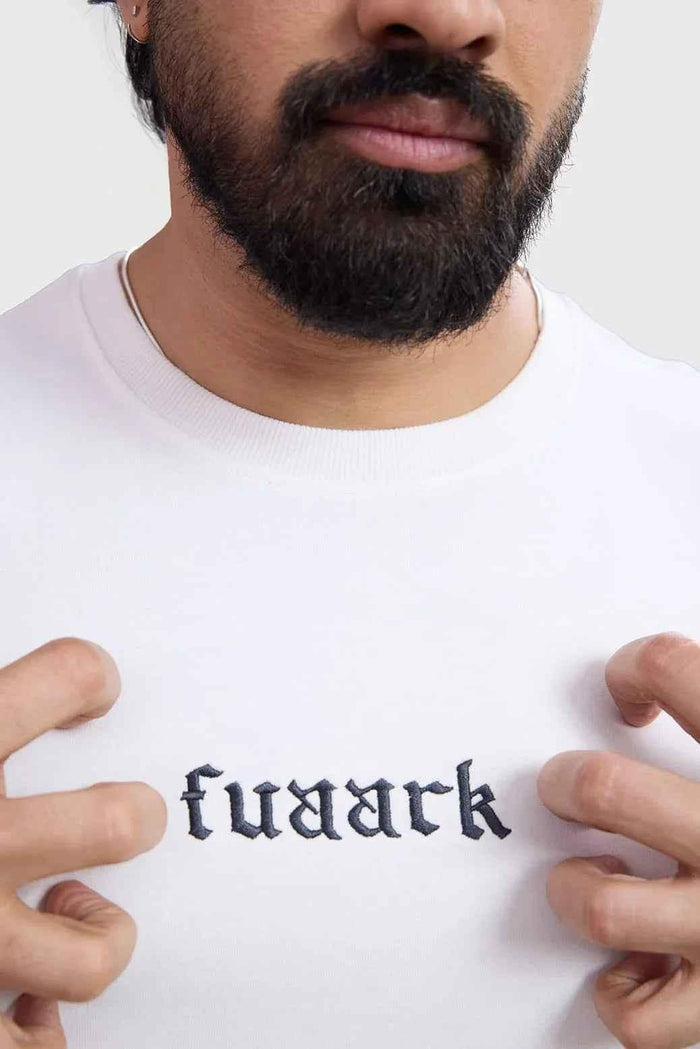 Fuaark NZ stylish white blackout cap-sleeve workout tank top, shown in black and white, ideal for activewear and gym workouts.