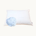 Super soft pillow by Do Not Disturb Sleep Company showing plush, comfortable fabric and a supportive shape for restful sleep.