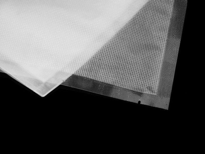 Pre-cut dealonlinenz textured vacuum seal bags in XS-L size for food storage, featuring durable, reusable design for freshness preservation.