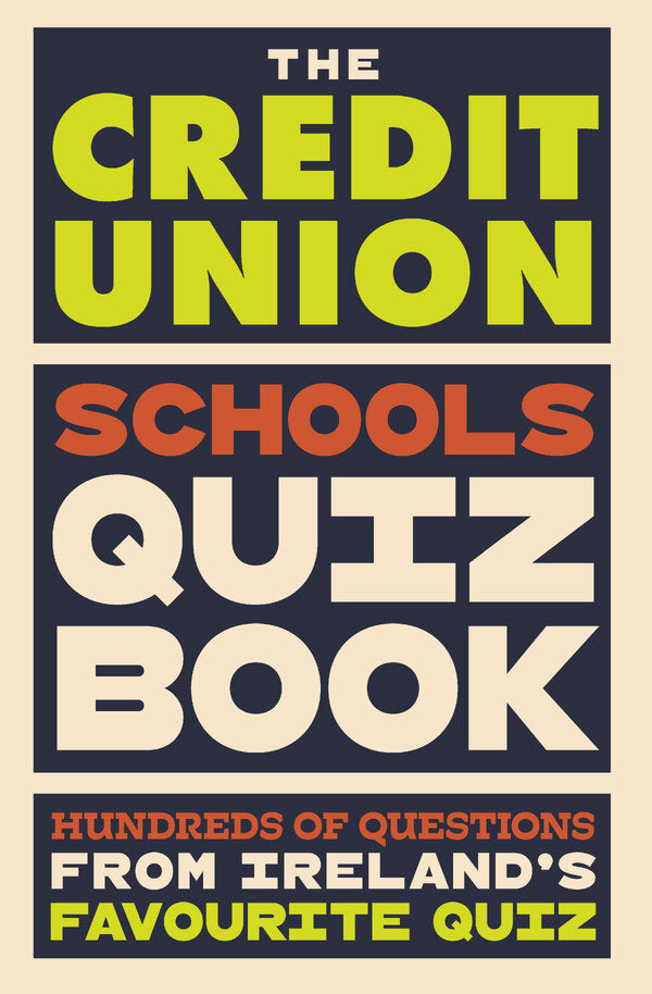 Navy blue book cover featuring bold lime green, orange, and cream block text in stacked horizontal sections.