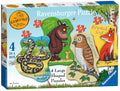 A blue Ravensburger box showing four shaped puzzles of Gruffalo characters: a snake, Gruffalo, owl, and fox.