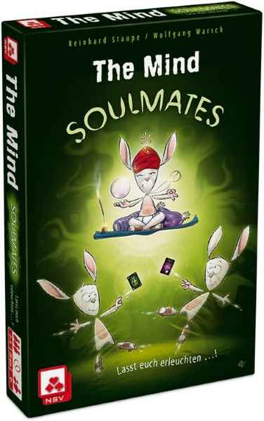 Green game box featuring cartoon rabbits, one on a flying carpet and others tossing cards, under a glowing green light.