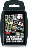 Black plastic card case featuring a grid of Roblox avatars and the text The Independent and Unofficial Guide to Roblox.
