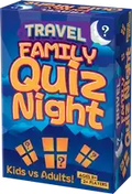 Blue game box with large orange text, featuring a crescent moon icon, cards, and Kids vs Adults! label.