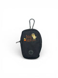 DogTreatNZ treat pouches filled with assorted dog treats, showcasing flexible, colorful packaging on a clean background