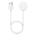 White USB-A magnetic charger cable for Google Pixel Watch 2 and 3, 1 meter length, with magnetic connector and USB-A plug.
