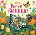 Vibrant book cover with illustrated butterflies, caterpillars, and flowers in a colorful garden setting.