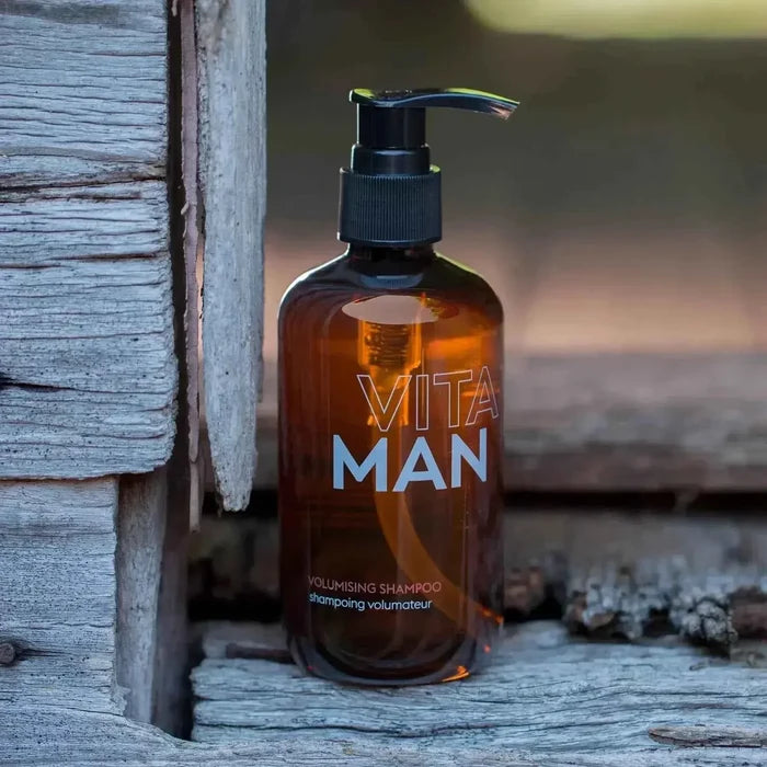 VITAMAN Australia volumizing shampoo in 250ml bottle, designed to add fullness and thickness to hair.