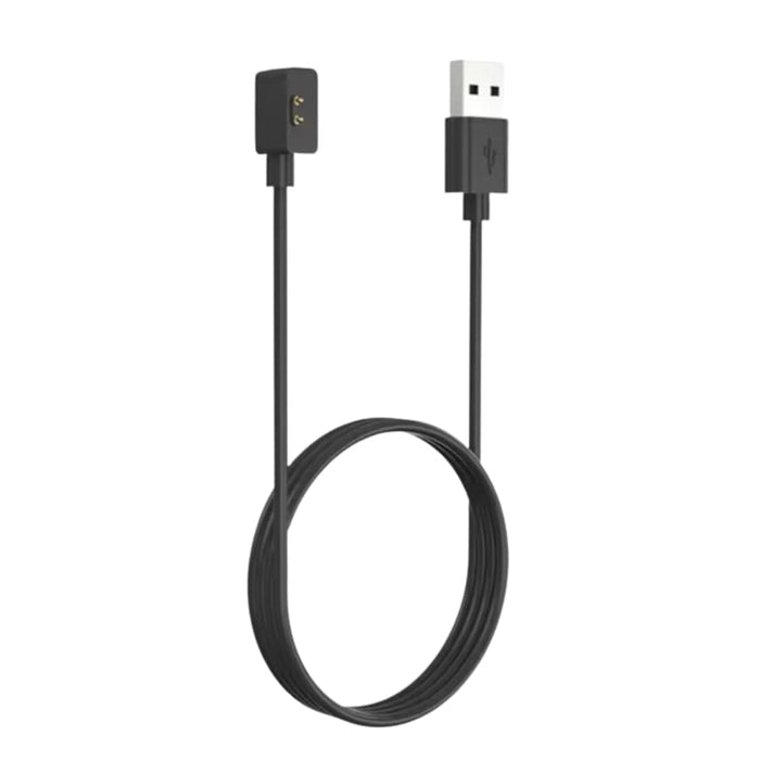 Black Xiaomi Redmi Watch charger for Watch 2, 2 Lite, 3, and 4 with USB-C cable, compatible with That Watch Shop chargers.