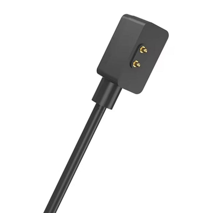 Black Xiaomi Redmi Watch charger cable compatible with Watch 2, Watch 3, Watch 4, and Watch 2 Lite for Xiaomi smartwatches.