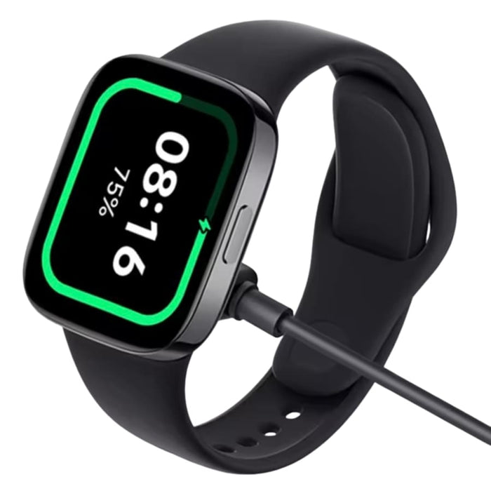 Black Xiaomi Redmi Watch charger compatible with Watch 2, 2 Lite, 3, and 4 for easy charging of smartwatches.