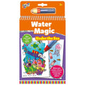Orange Galt Water Magic Under the Sea spiral coloring book featuring a refillable water pen and underwater illustrations.