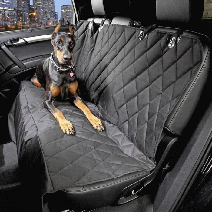 Waterproof pet car seat cover by dealonline.co.nz, non-slip hammock protector for cats and dogs in the back seat.