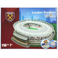 Maroon and blue box featuring a 156-piece white 3D London Stadium model and the West Ham United team crest.
