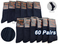 Set of 60 men's navy business crew socks from dealonline.co.nz, versatile dress socks for professional wear