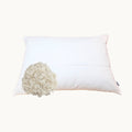 A Wisewool™ Cloud Pillow from Do Not Disturb Sleep Company, showing a soft, plush pillow with cloud-like texture and gentle color.