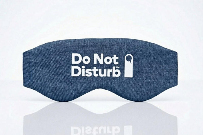 Ocean blue Wisewool™ Sleep Mask by Do Not Disturb Sleep Company, soft sleep mask with comfortable fit and plush fabric.