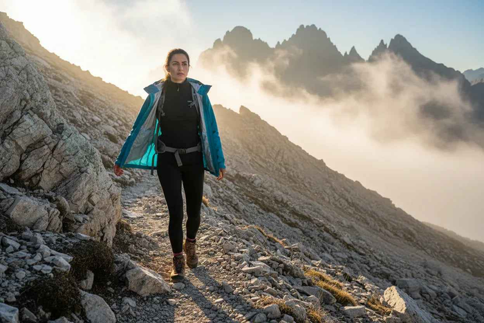 Women's Merino wool base layer top by Mead's Supply & Equipment, long sleeve, 180gsm, 17.5 micron, soft activewear shirt.