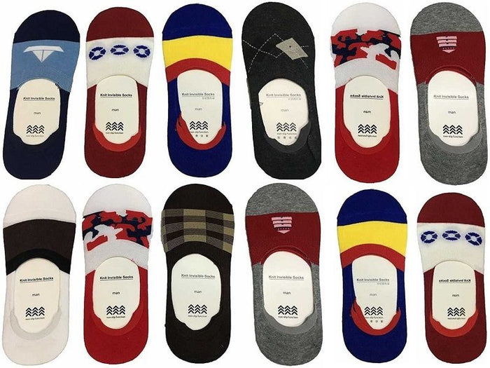 Assorted women's no show invisible liner socks in low cut style, 12 pairs, lightweight summer socks from dealonlinenz