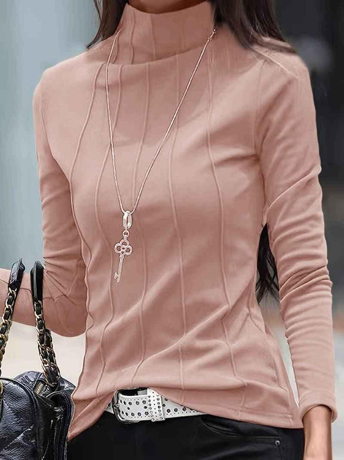 Black women's Slim Tee from Stylish 3Sixty5, fitted top with a polished, sleek look perfect for casual or dressy occasions.