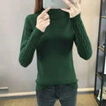 Women's wool high neck sweater by Mead's Supply & Equipment, slim fit, long sleeves, perfect for winter warmth.
