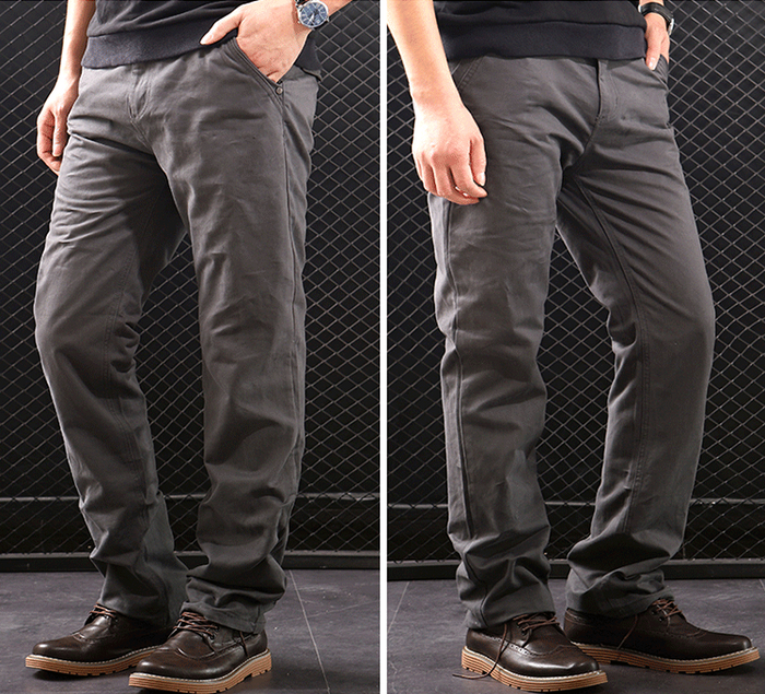 Black, grey, and green cotton work pants by dealonline.co.nz in sizes 30 to 35, featuring durable fabric and comfortable fit.